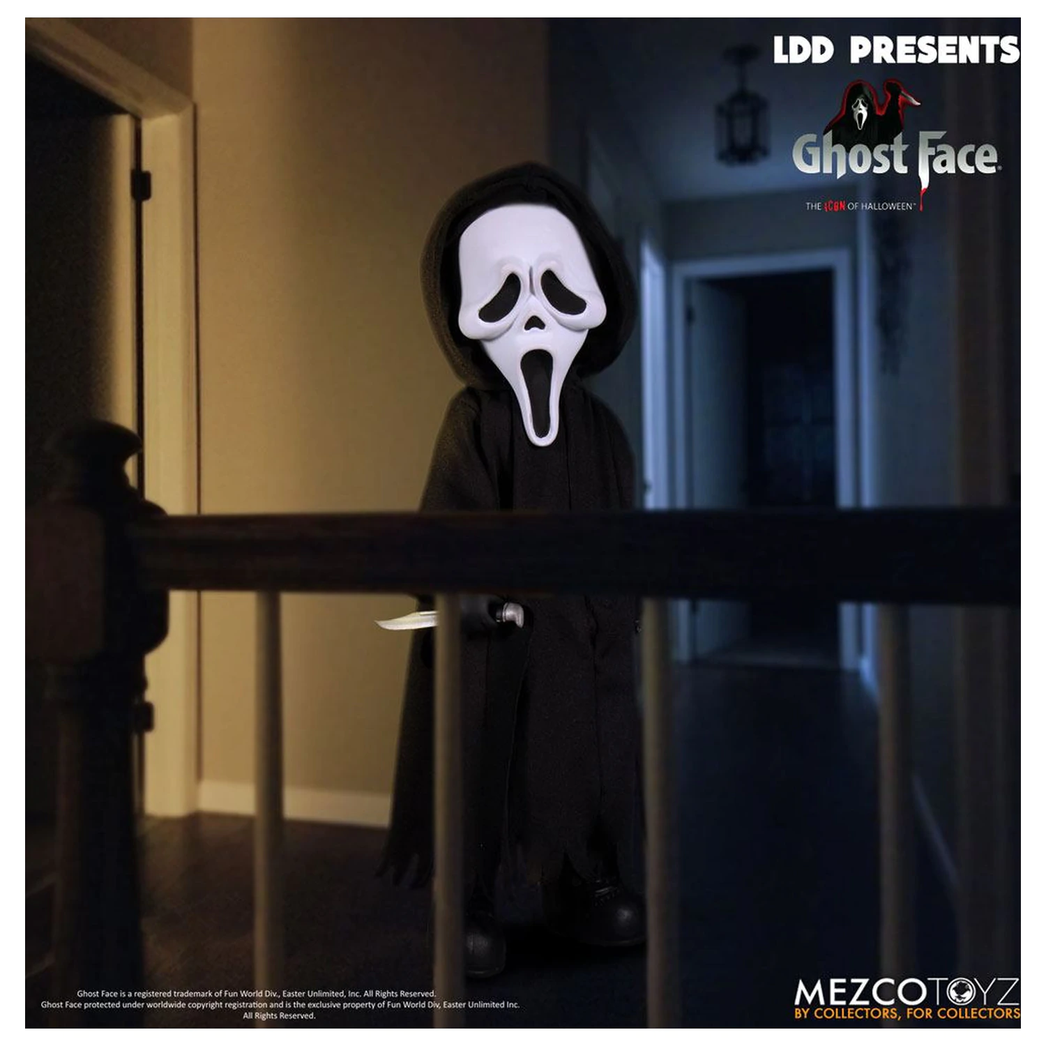 Scream Living Dead Dolls bábika Ghost Face 25 cm produktová fotografia