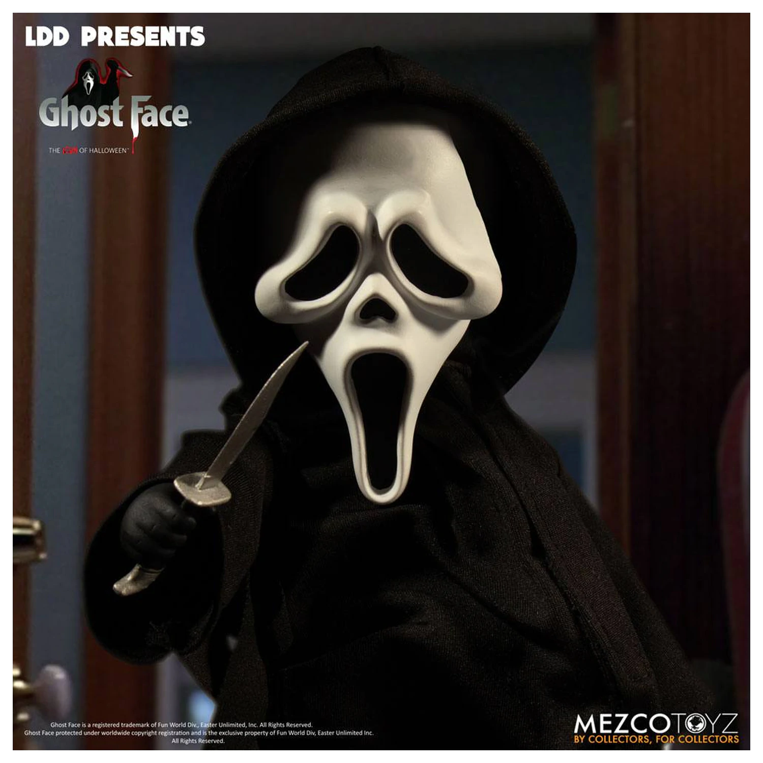 Scream Living Dead Dolls bábika Ghost Face 25 cm produktová fotografia