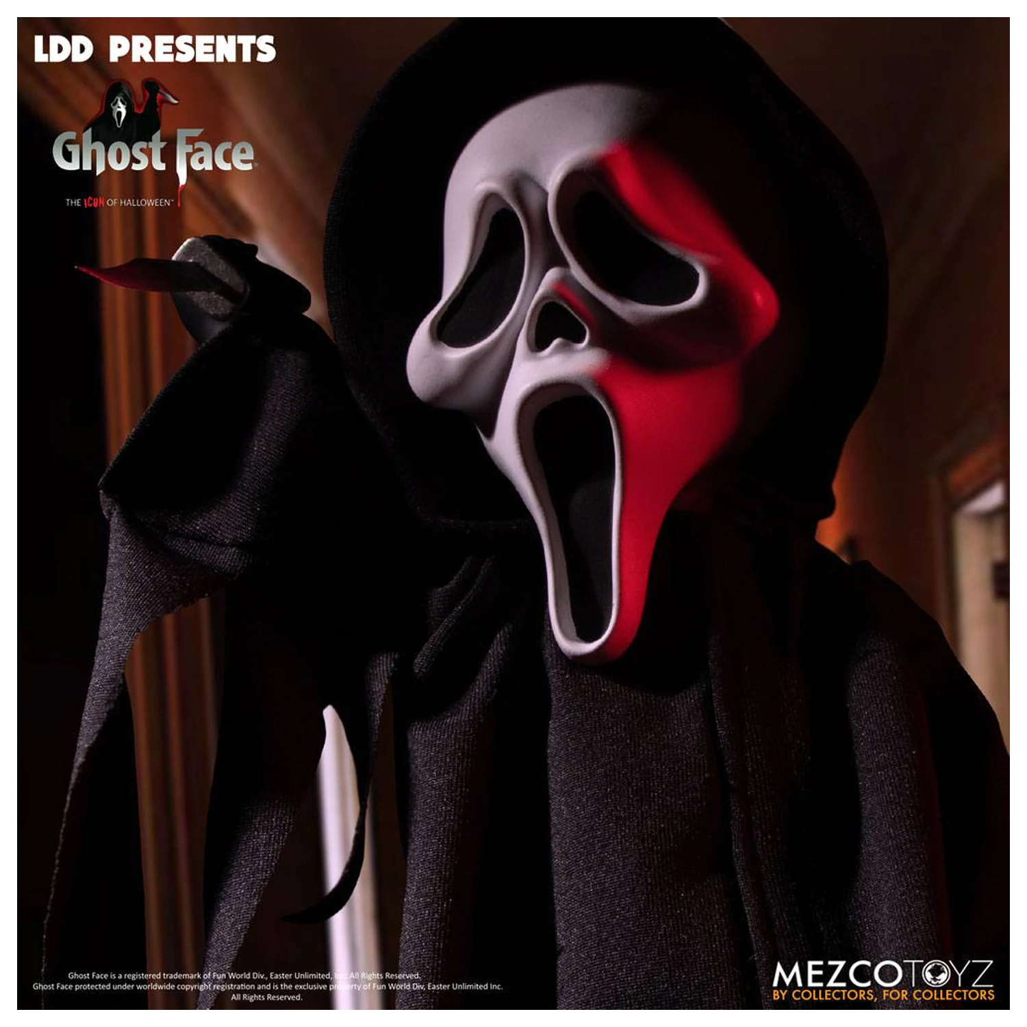 Scream Living Dead Dolls bábika Ghost Face 25 cm produktová fotografia