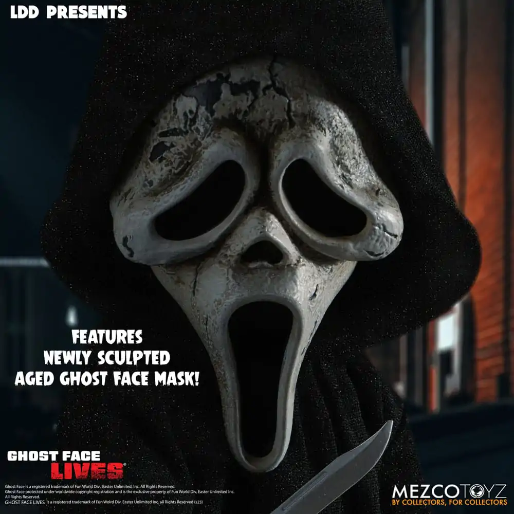 Scream Living Dead Dolls Bábika Ghost Face - Zombie Edition 25 cm produktová fotografia