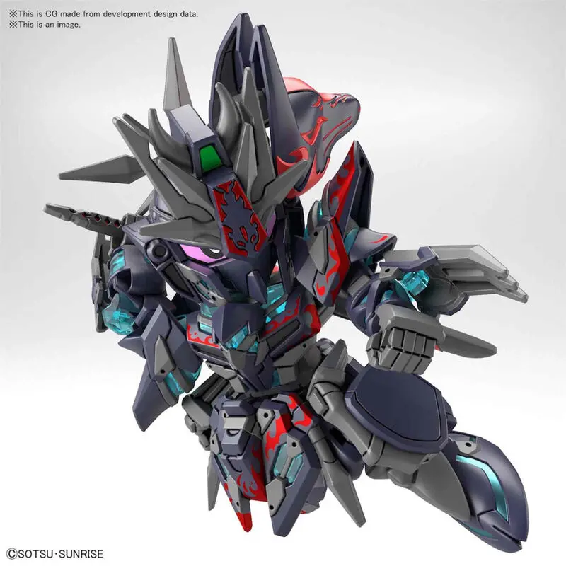 SD Gundam World Heroes Sasuke Delta Gundam plastikový model figúrka produktová fotografia