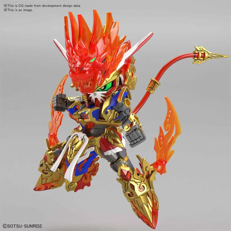 SD Gundam World Heroes Wukong Impulse Gundam Model Kit figúrka produktová fotografia
