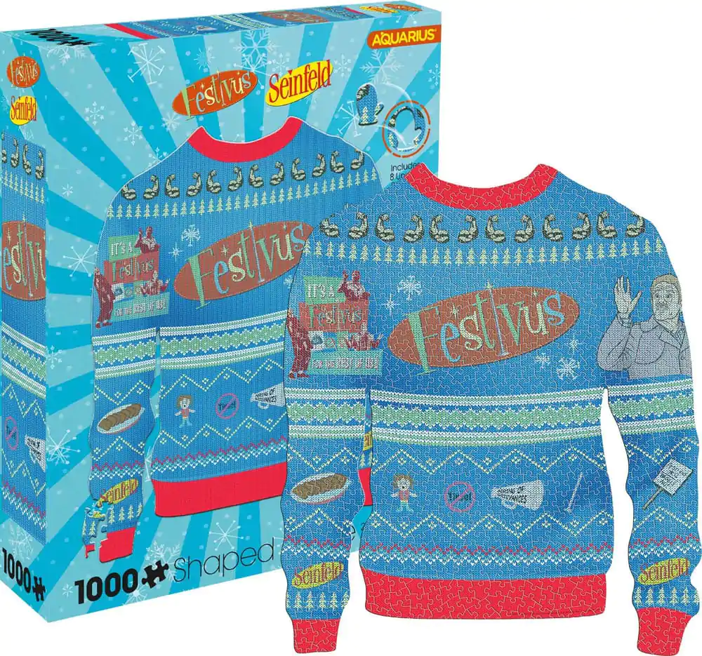 Seinfeld Festivus Ugly Christmas Sweater tvaru puzzle (1000 kusov) termékfotó