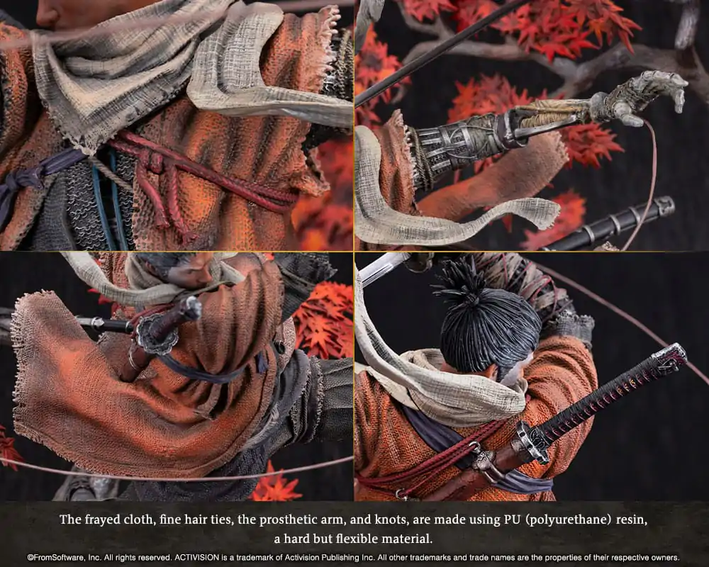 Sekiro: Shadows Die Twice PVC Socha 1/7 Wolf 42 cm produktová fotografia
