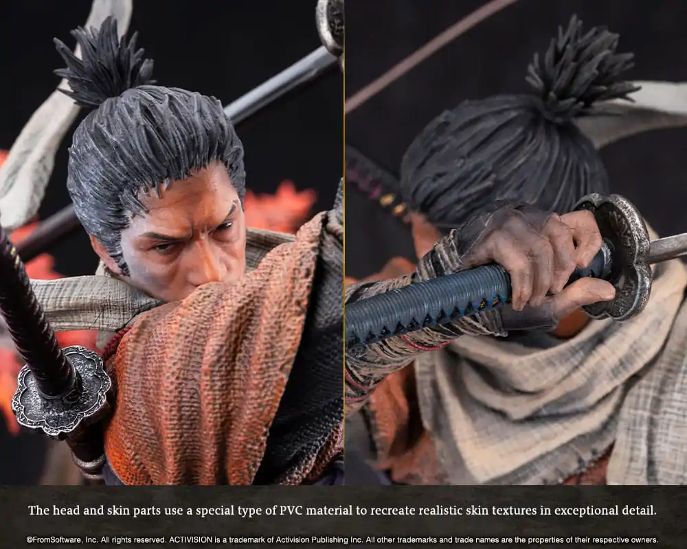 Sekiro: Shadows Die Twice PVC Socha 1/7 Wolf 42 cm produktová fotografia