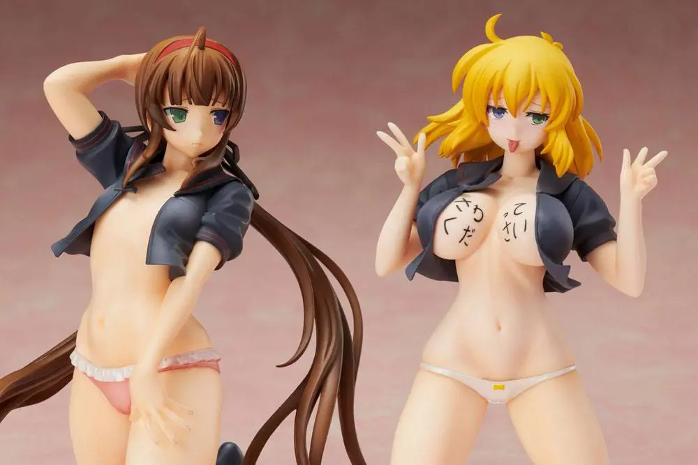 Senran Kagura NewWave Gburst PVC figúrka 1/10 Ryobi x Ryona Meztelen testű matróz egyenruha verzió 19 cm termékfotó