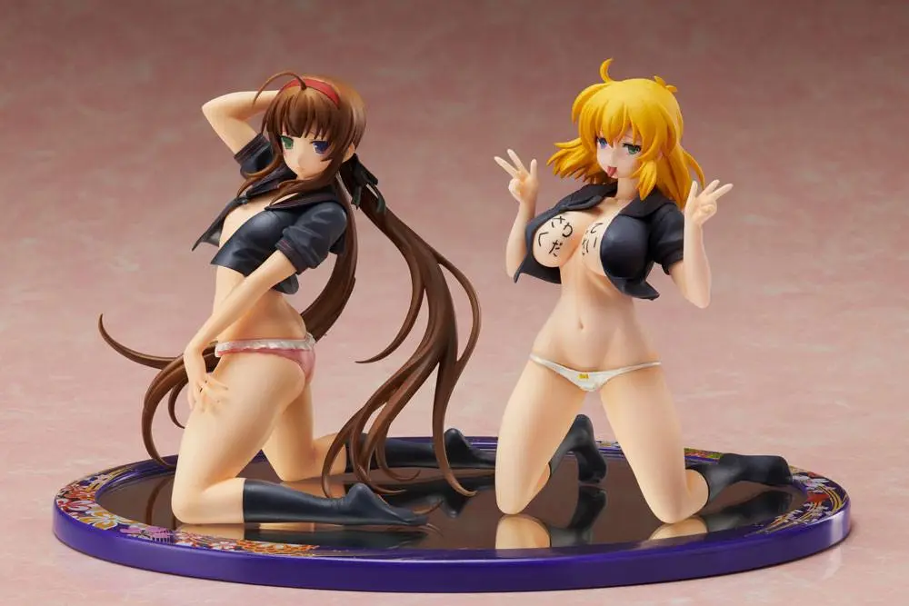 Senran Kagura NewWave Gburst PVC figúrka 1/10 Ryobi x Ryona Meztelen testű matróz egyenruha verzió 19 cm termékfotó