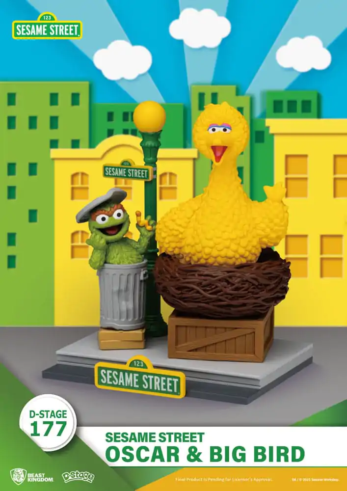 Sesame Street D-Stage PVC socha Oscar & Big Bird 12 cm produktová fotografia