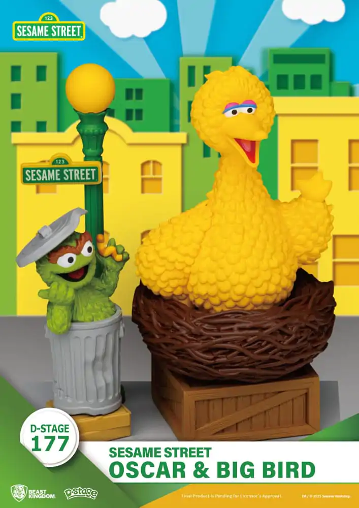Sesame Street D-Stage PVC socha Oscar & Big Bird 12 cm produktová fotografia