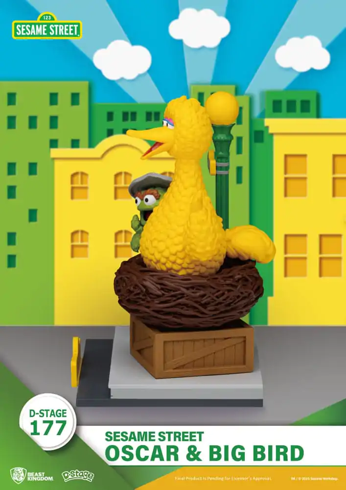 Sesame Street D-Stage PVC socha Oscar & Big Bird 12 cm produktová fotografia
