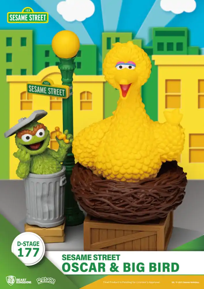 Sesame Street D-Stage PVC socha Oscar & Big Bird 12 cm produktová fotografia