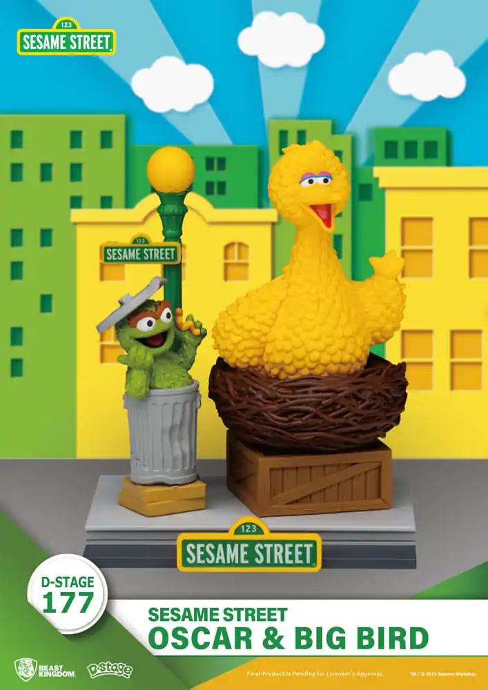 Sesame Street D-Stage PVC socha Oscar & Big Bird 12 cm produktová fotografia