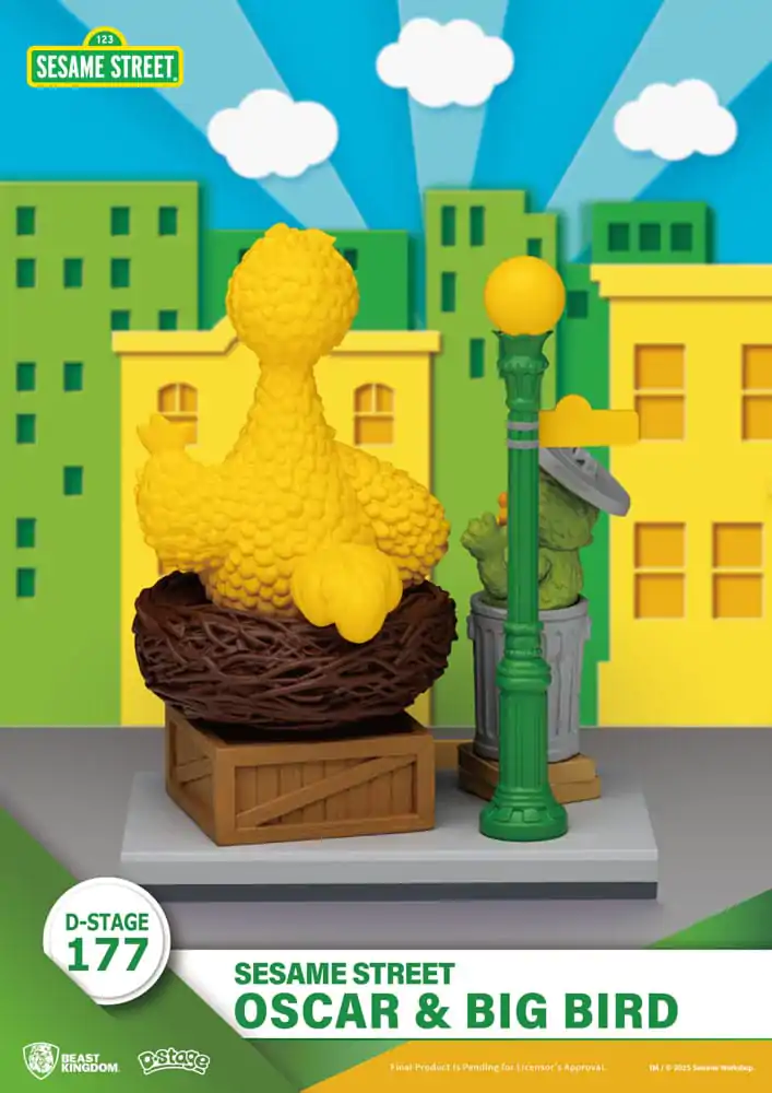 Sesame Street D-Stage PVC socha Oscar & Big Bird 12 cm produktová fotografia