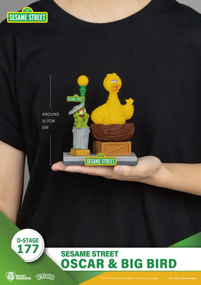 Sesame Street D-Stage PVC socha Oscar & Big Bird 12 cm produktová fotografia