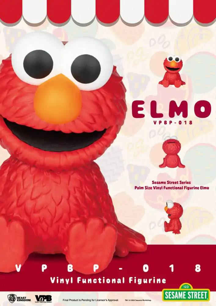 Sesame Street Piggy Vinyl banka Elmo 12 cm produktová fotografia