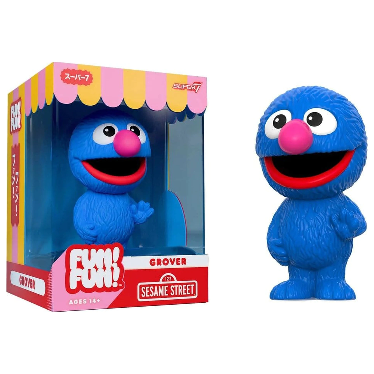 Sesame Street Fun! Fun! Soft Vinyl figúrka Wave 01 - Grover 18 cm produktová fotografia
