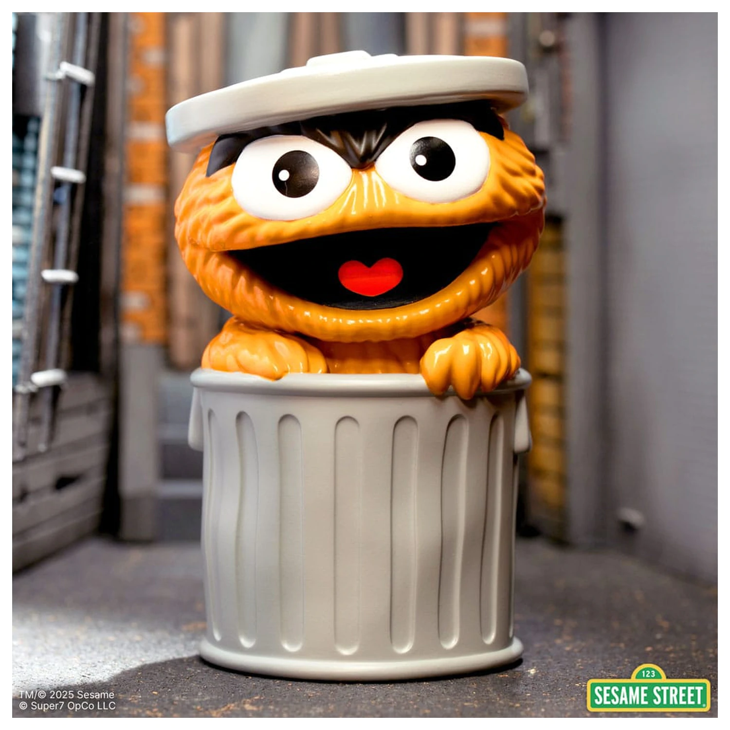 Sesame Street ZÁBAVA! ZÁBAVA! Vinylová figúrka Oscar the Grouch (oranžová) 13 cm produktová fotografia