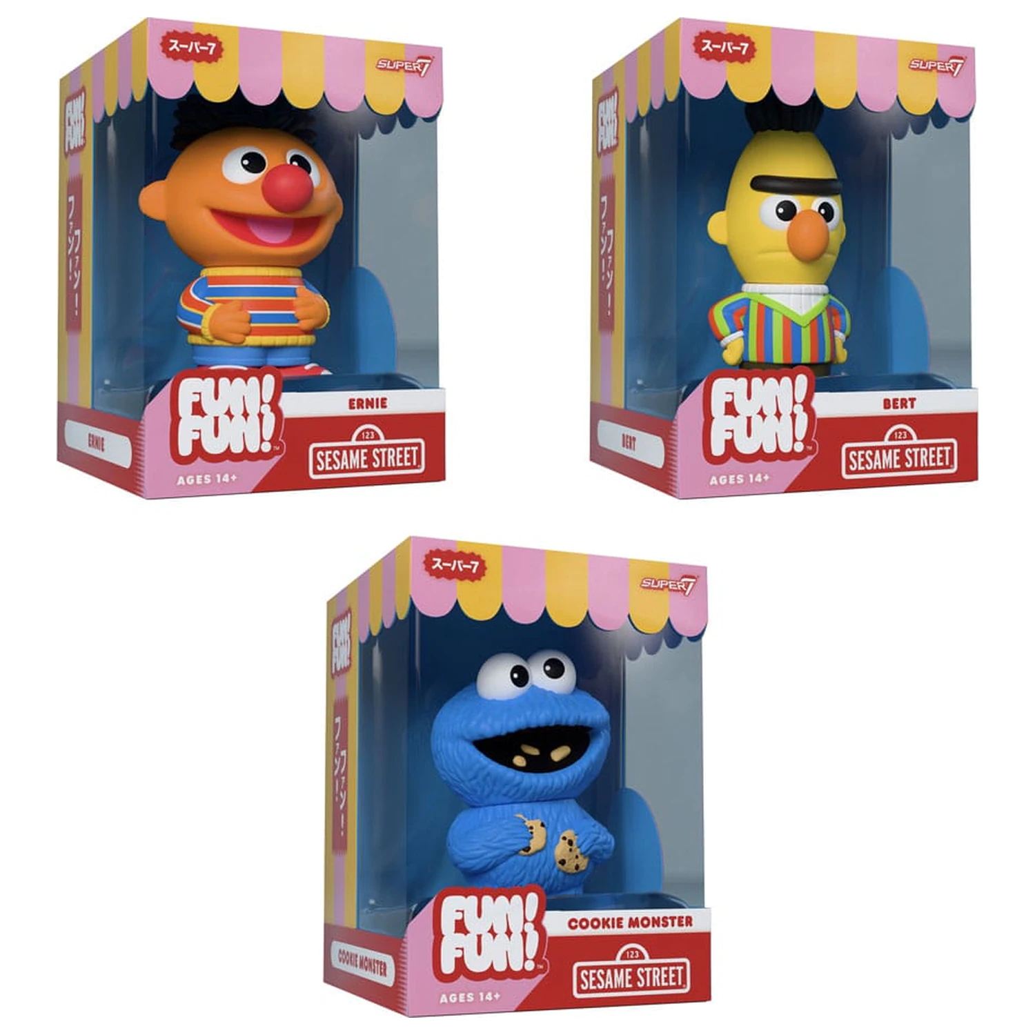 Sesame Street ZÁBAVA! ZÁBAVA! Vinylová figúrka Vlna 02 Ernie 13 cm produktová fotografia