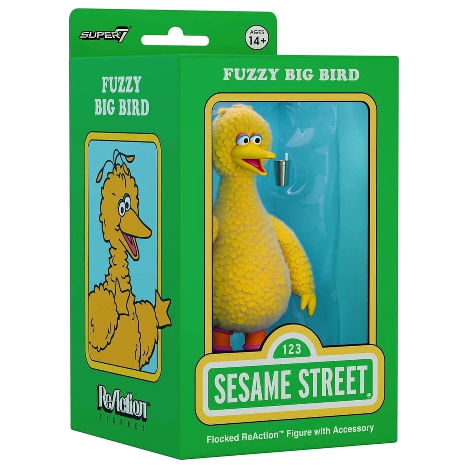 Sesame Street ReAction akčná figúrka Big Bird (Flocked) produktová fotografia