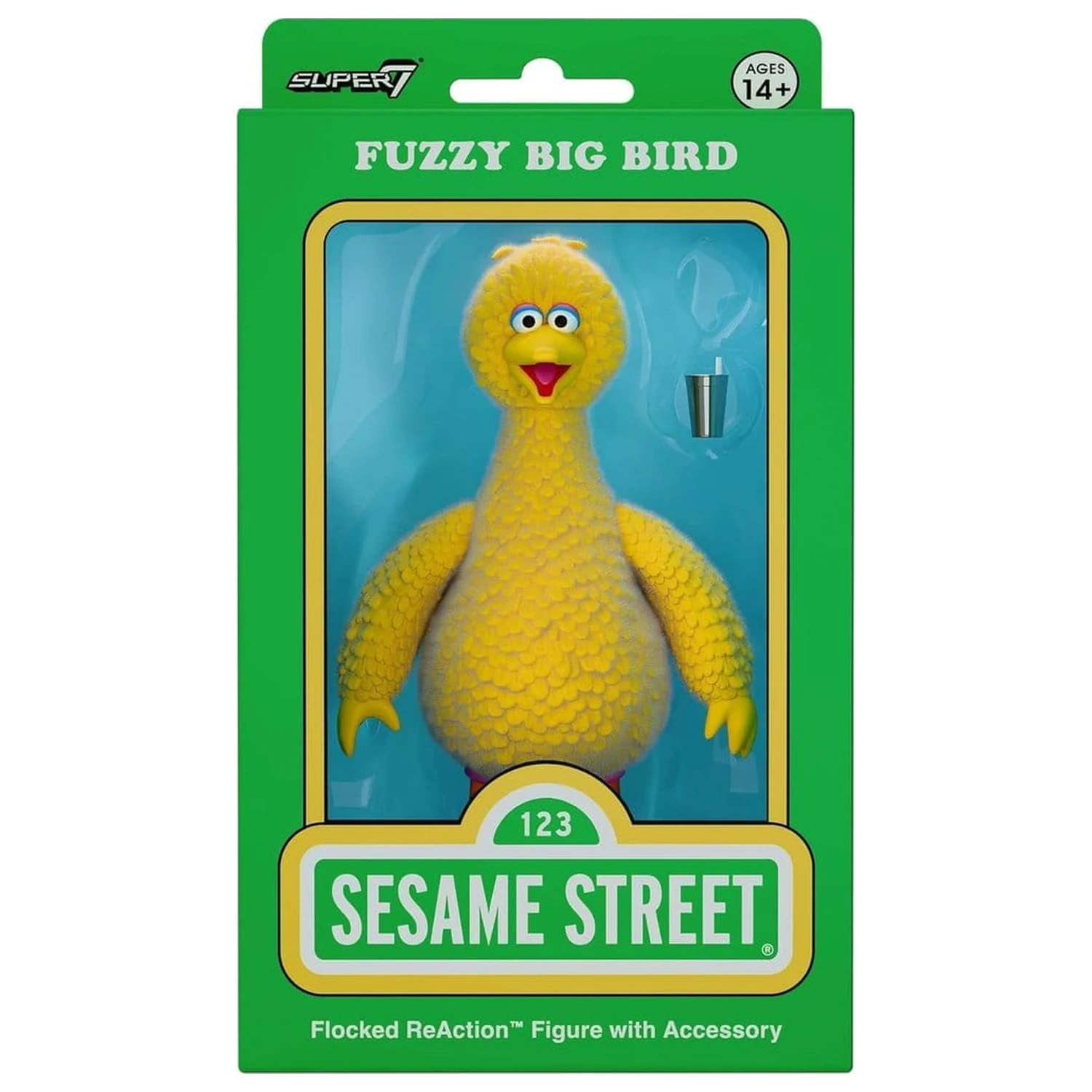 Sesame Street ReAction akčná figúrka Big Bird (Flocked) produktová fotografia