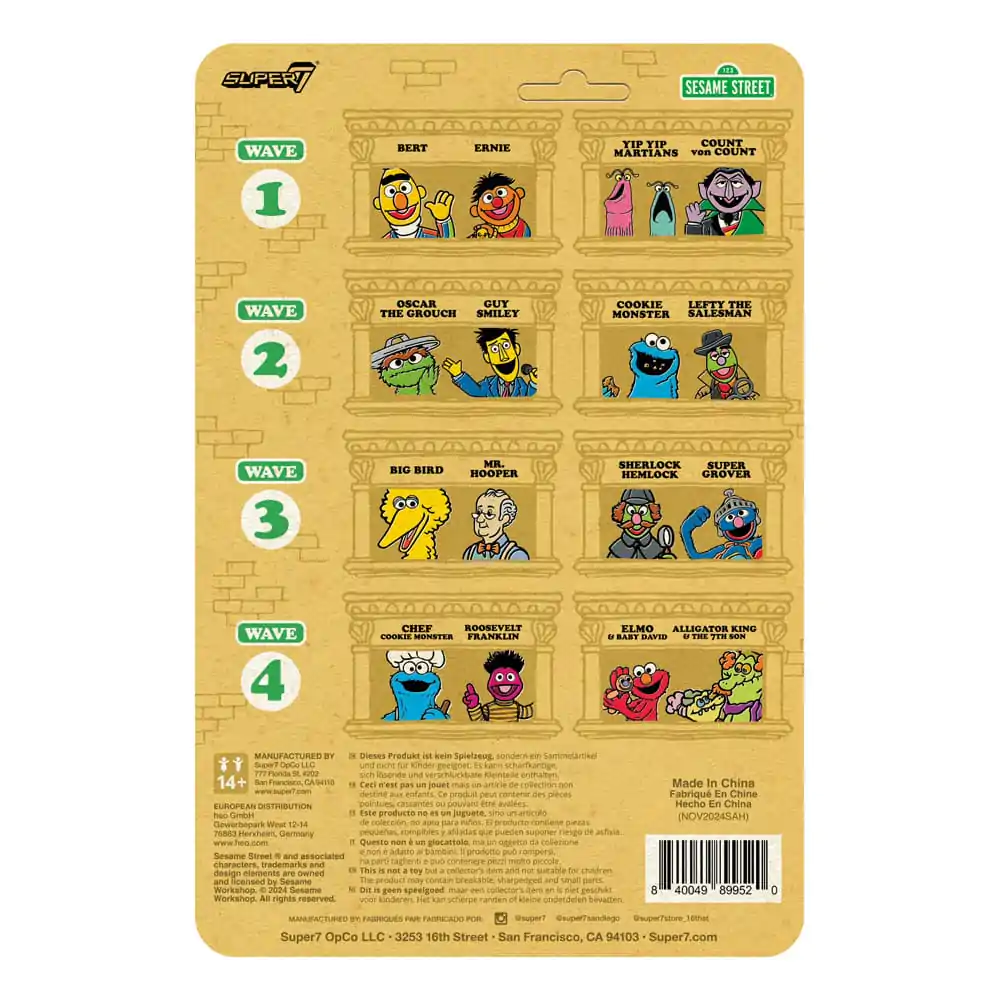 Sesame Street ReAction Akčná figúrka Wave 04 Alligator King & 7th Son 10 cm produktová fotografia