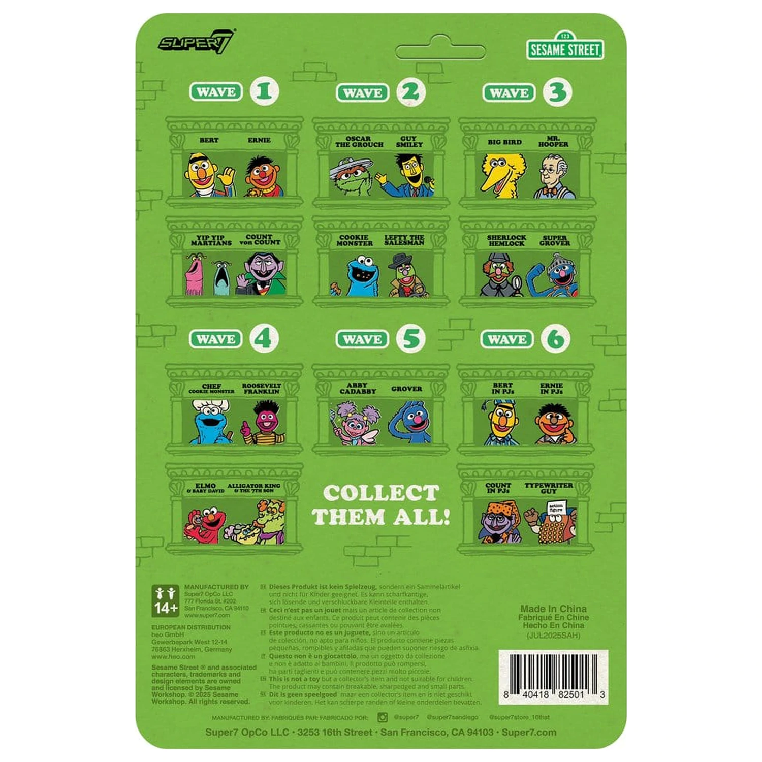 Sesame Street ReAction akčná figúrka Wave 06 Typewriter Guy 6 cm produktová fotografia