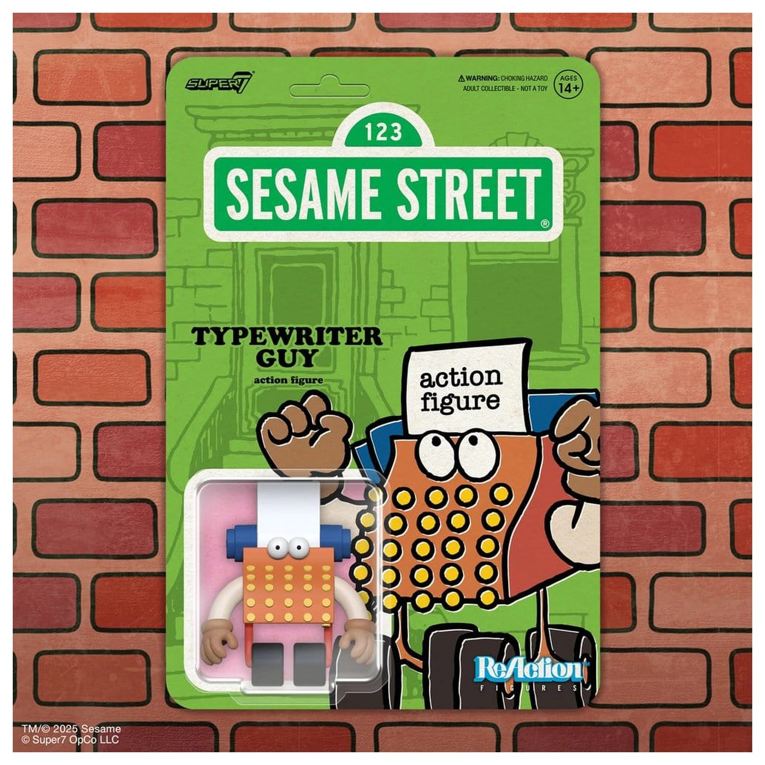 Sesame Street ReAction akčná figúrka Wave 06 Typewriter Guy 6 cm produktová fotografia