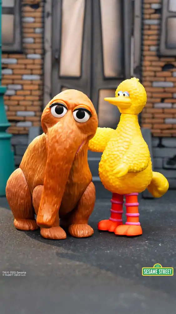 Sesame Street ReAction Akčné figúrky 2-Pack Big Bird and Mr. Snuffleupagus 10 cm produktová fotografia