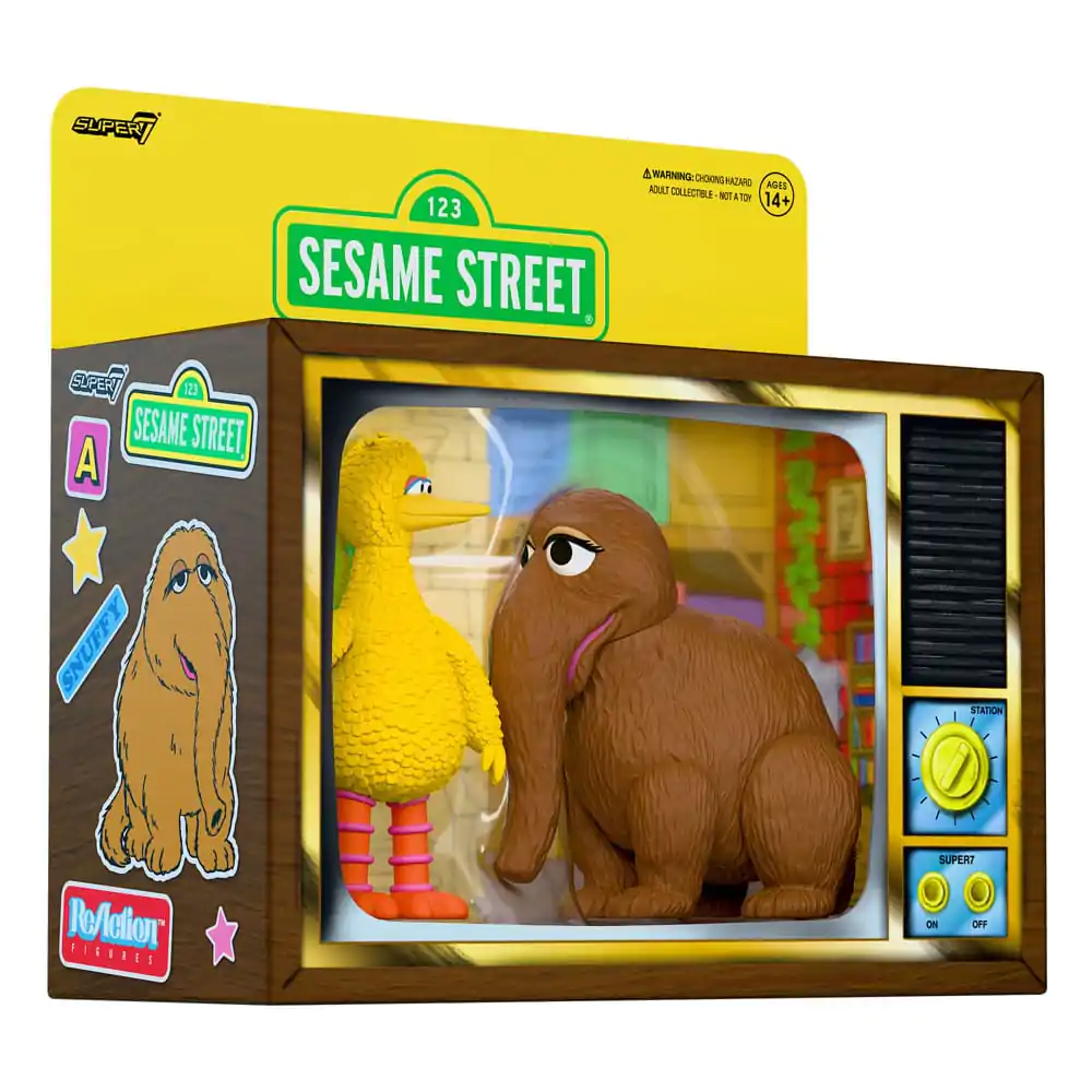 Sesame Street ReAction Akčné figúrky 2-Pack Big Bird and Mr. Snuffleupagus 10 cm produktová fotografia