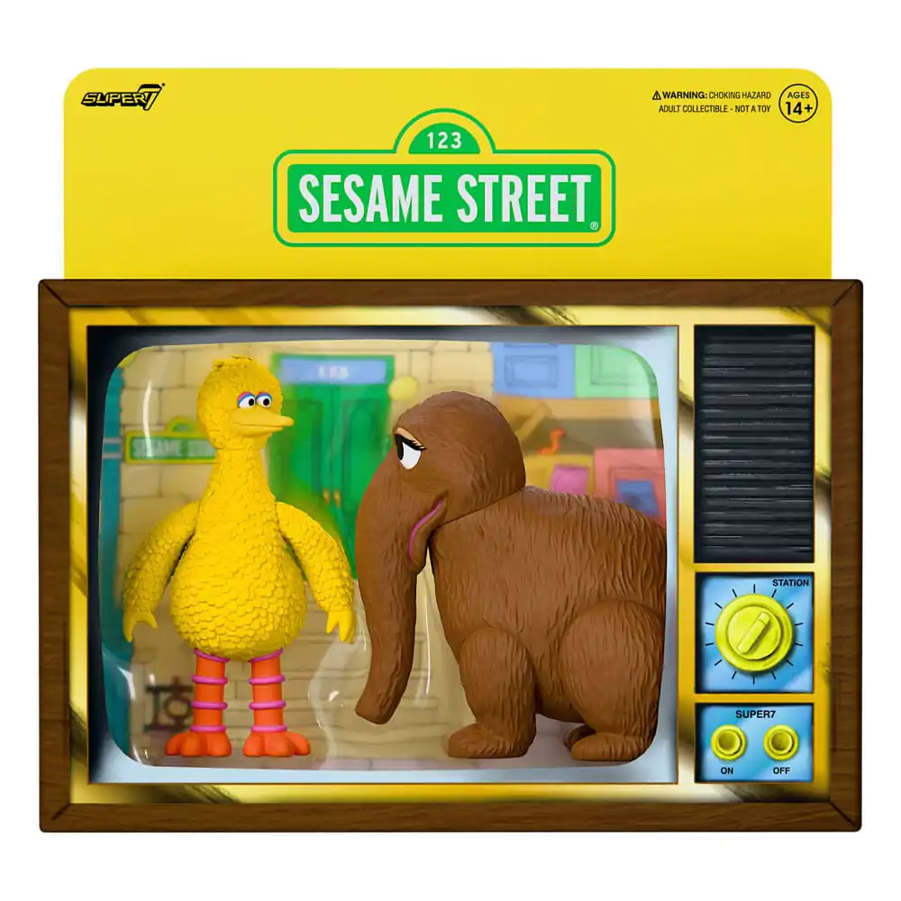 Sesame Street ReAction Akčné figúrky 2-Pack Big Bird and Mr. Snuffleupagus 10 cm produktová fotografia