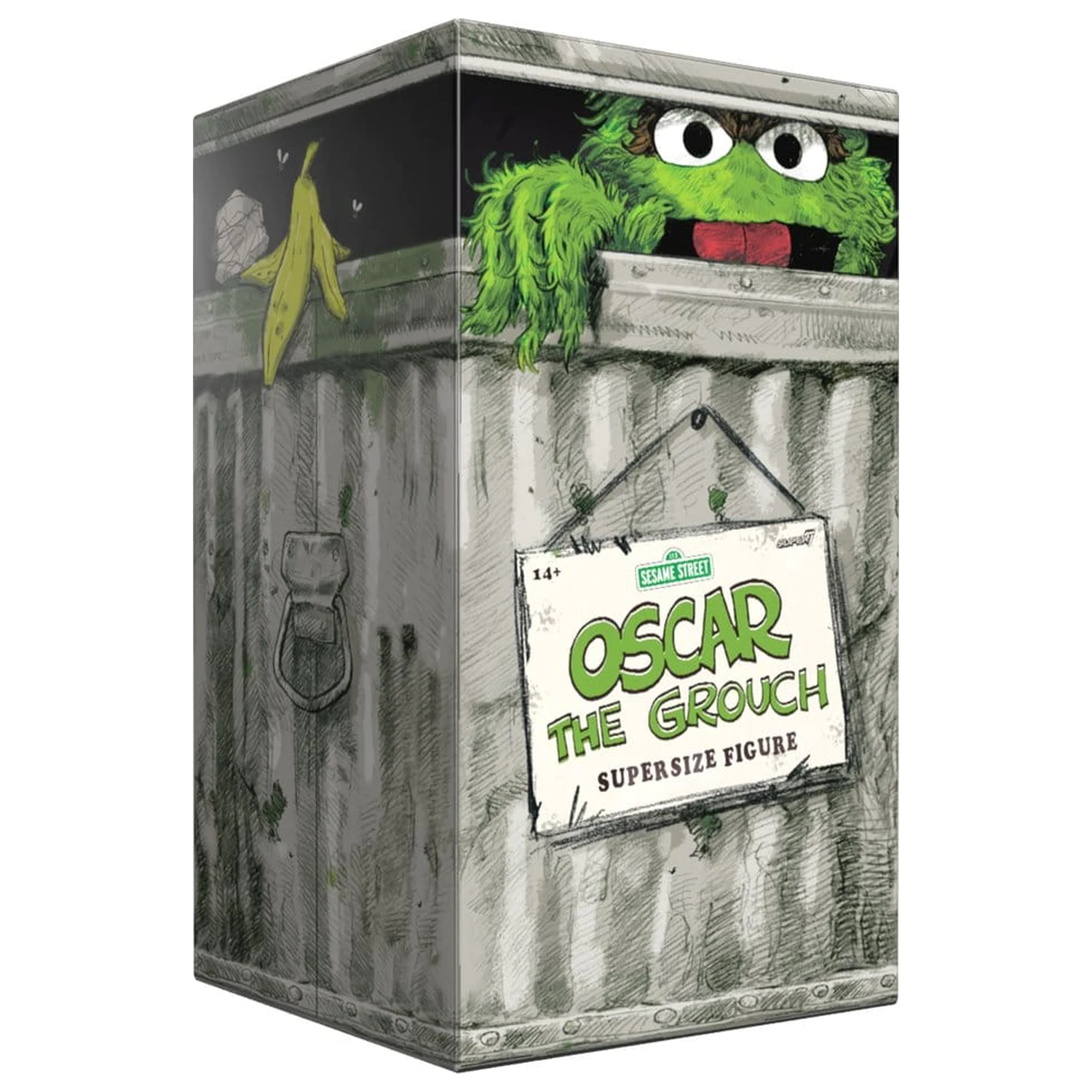 Sesame Street SuperSize vinylová figúrka Oscar The Grouch produktová fotografia