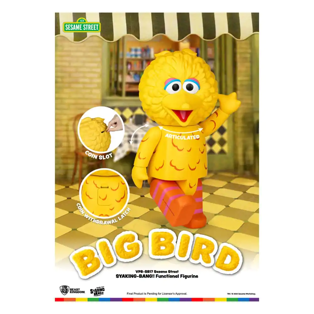 Sesame Street Syaking Bang Series PVC prasiatko Big Bird 49 cm produktová fotografia