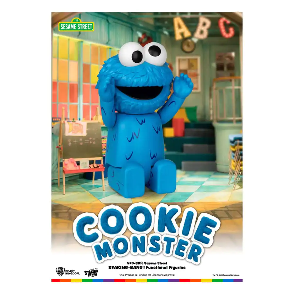 Sesame Street Syaking Bang Series PVC prasiatko Cookie Monster 47 cm produktová fotografia