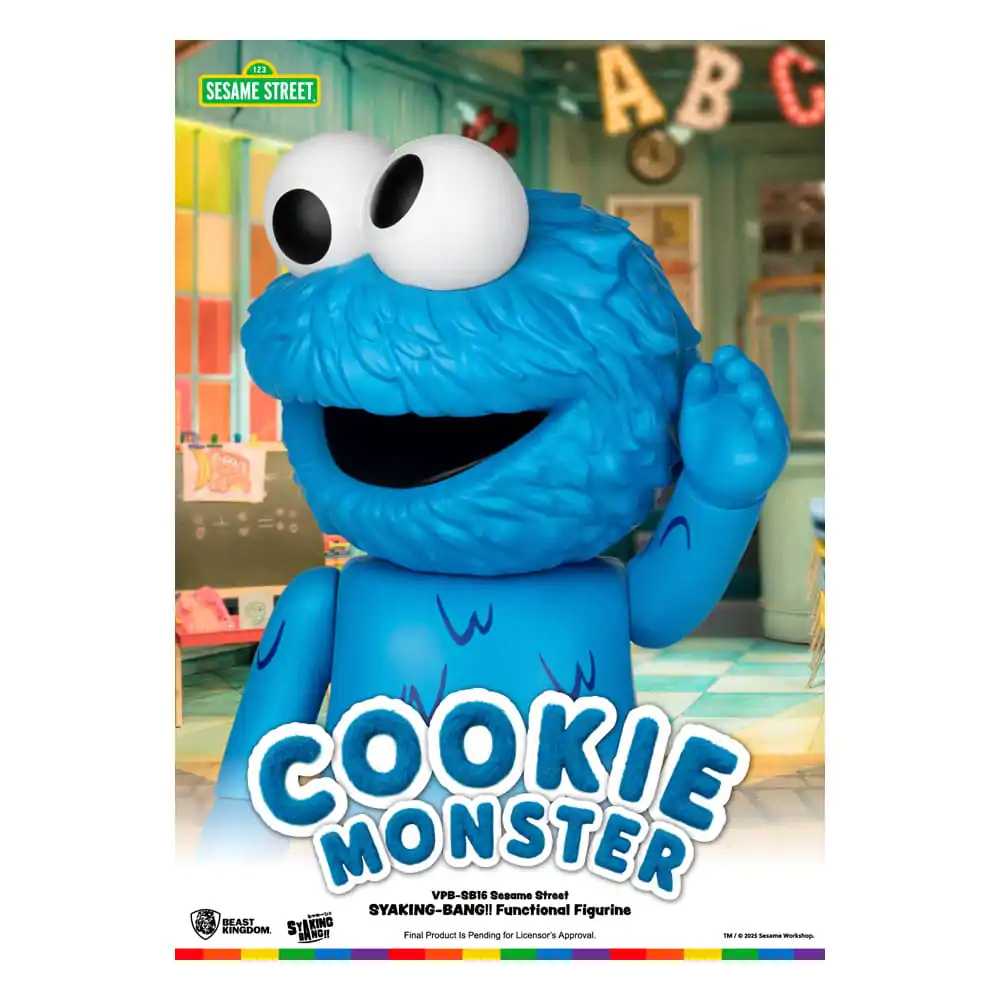 Sesame Street Syaking Bang Series PVC prasiatko Cookie Monster 47 cm produktová fotografia
