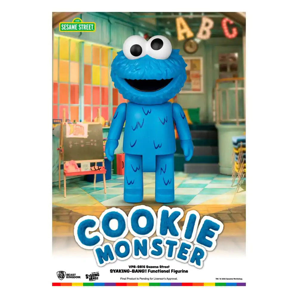 Sesame Street Syaking Bang Series PVC prasiatko Cookie Monster 47 cm produktová fotografia