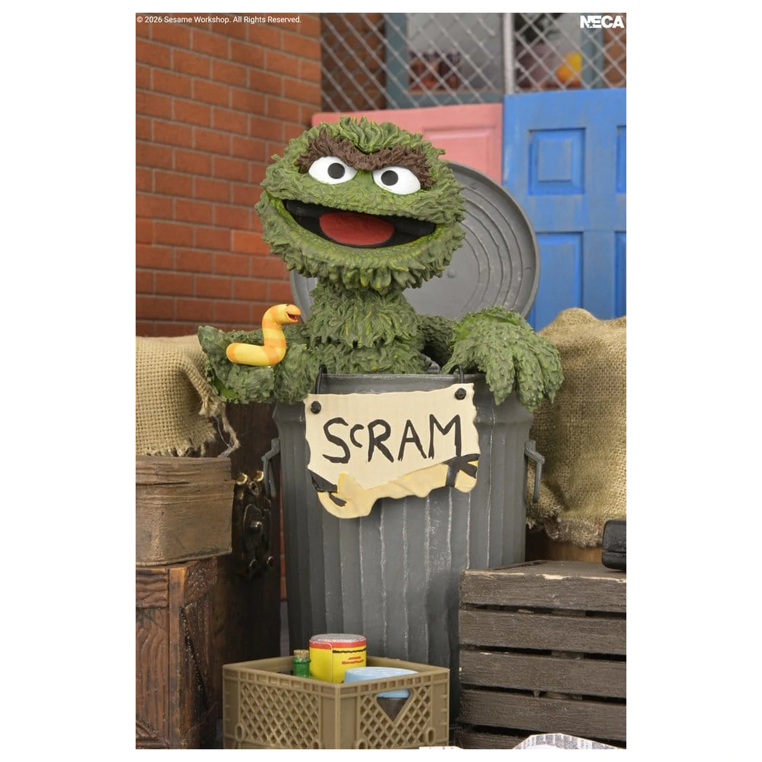 Sesame Street Ultimate Action Figure Oscar the Grouch 18 cm akčná figúrka produktová fotografia
