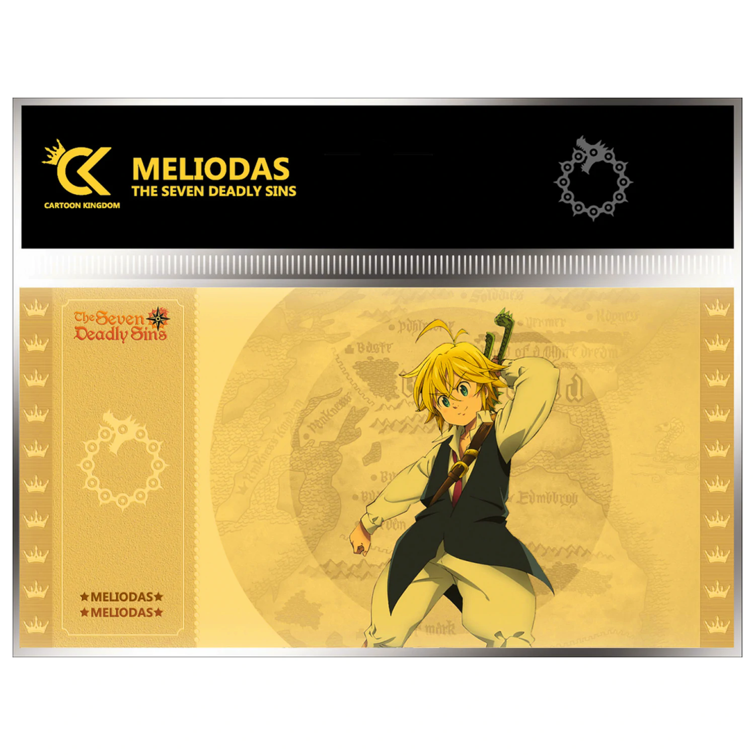 Seven Deadly Sins Meliodas Golden Ticket produktová fotografia