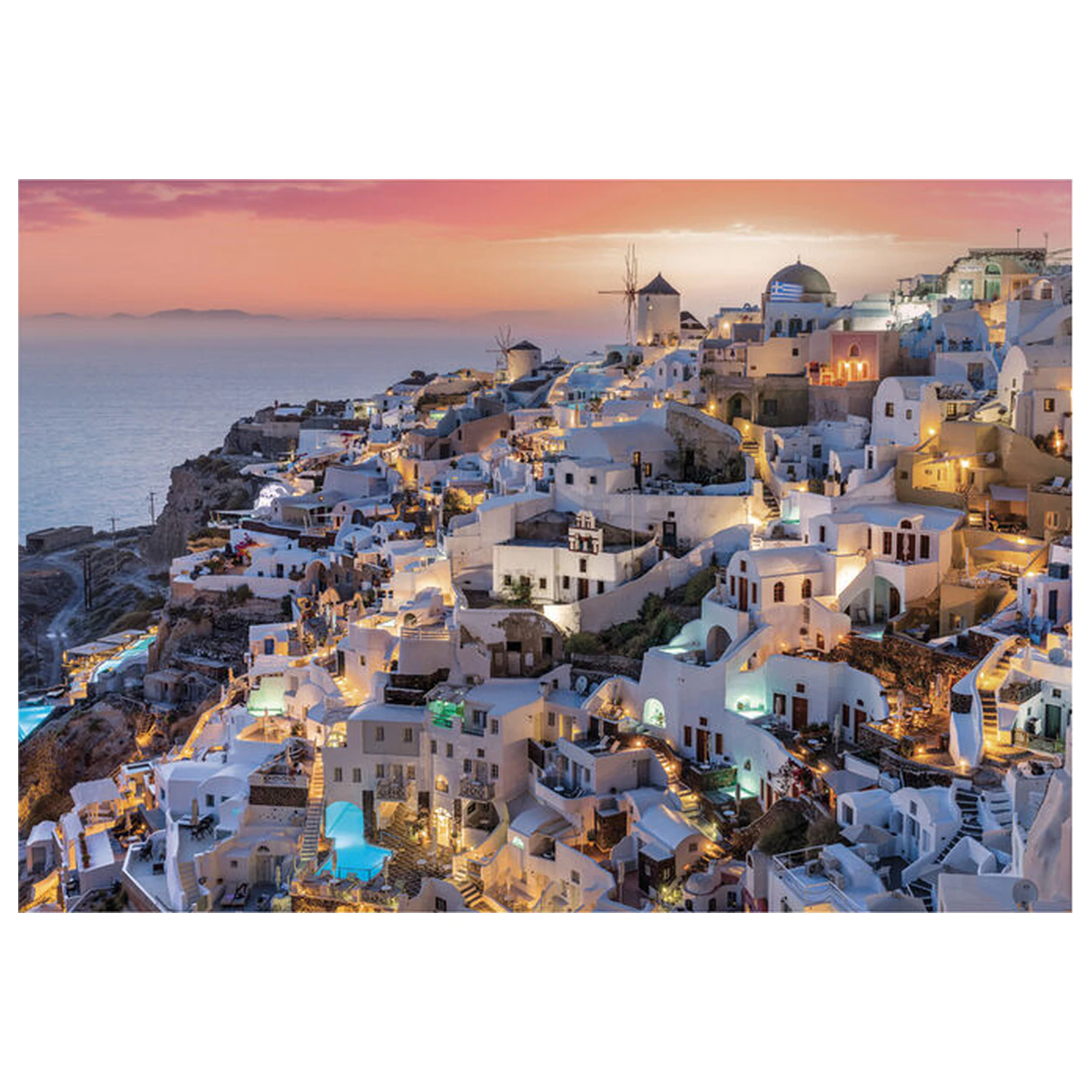Shades of Santorini puzzle 1000 ks produktová fotografia