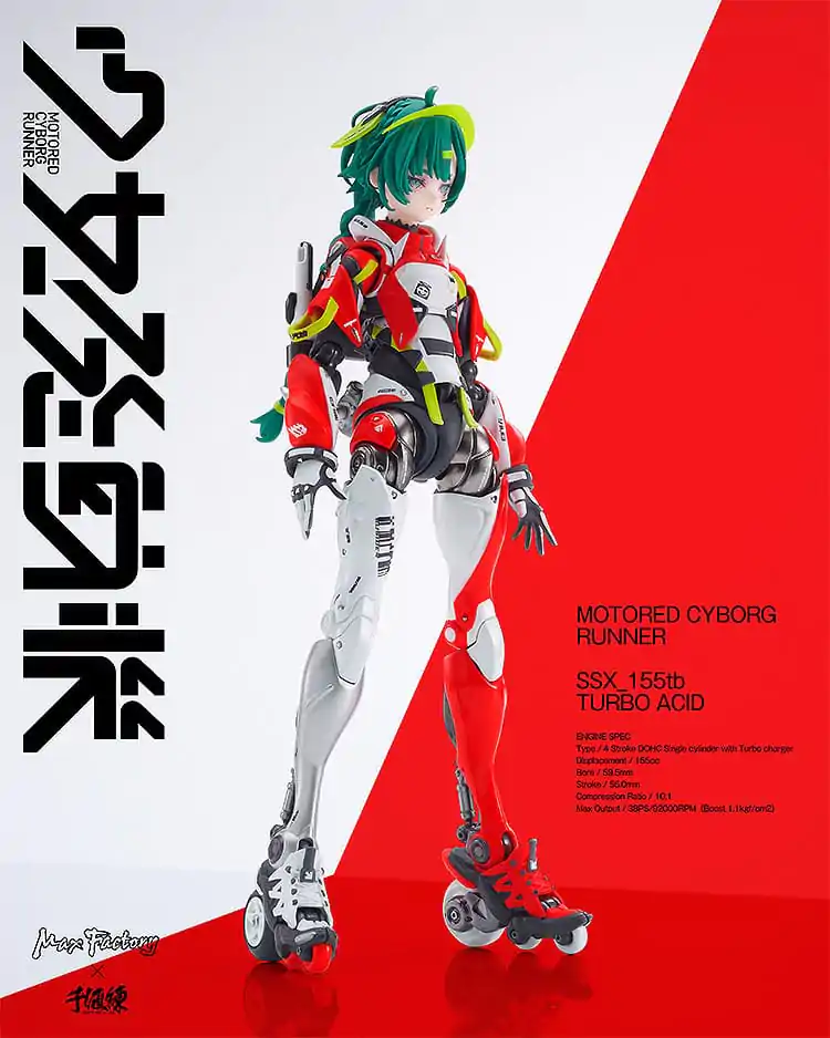 Akčná figúrka Shojo-Hatsudoki Motored Cyborg Runner SSX_155tb Turbo Acid 17 cm produktová fotografia