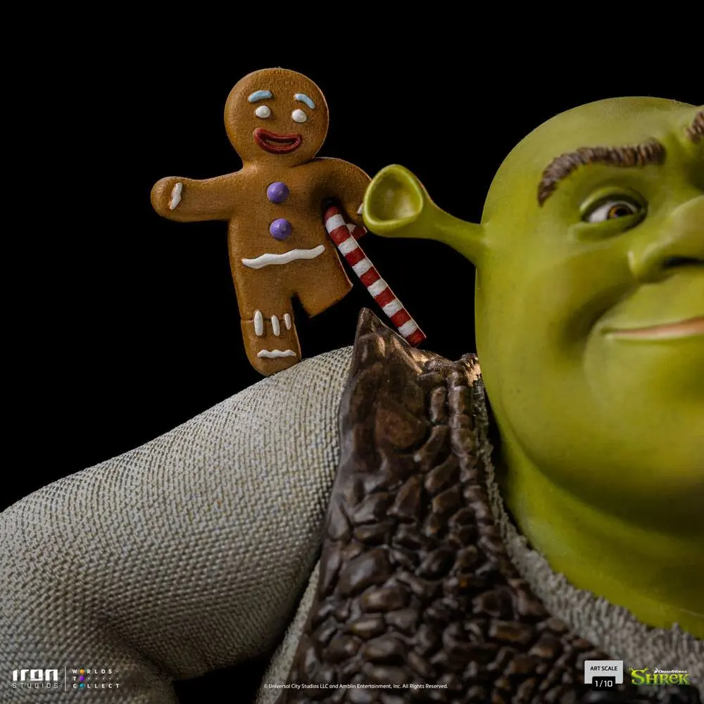 Shrek Deluxe Art Scale Statue 1/10 Shrek, Donkey and The Gingerbread Man 26 cm Socha produktová fotografia