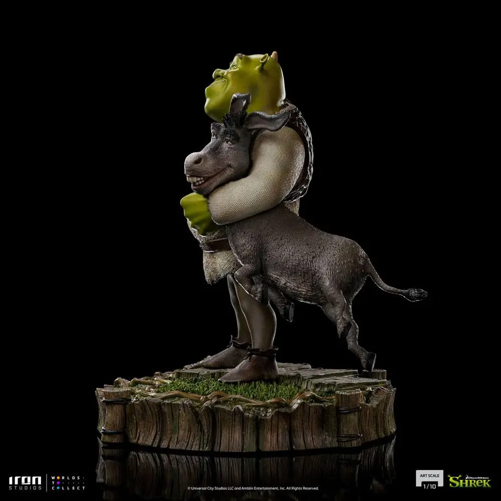 Shrek Deluxe Art Scale Statue 1/10 Shrek, Donkey and The Gingerbread Man 26 cm Socha produktová fotografia