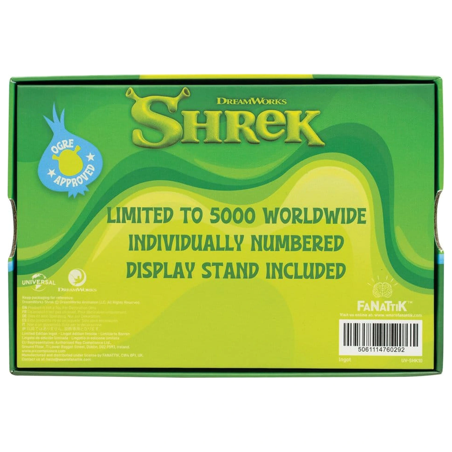 Shrek replika kovový filmový pásik limitovaná edícia 12 cm produktová fotografia