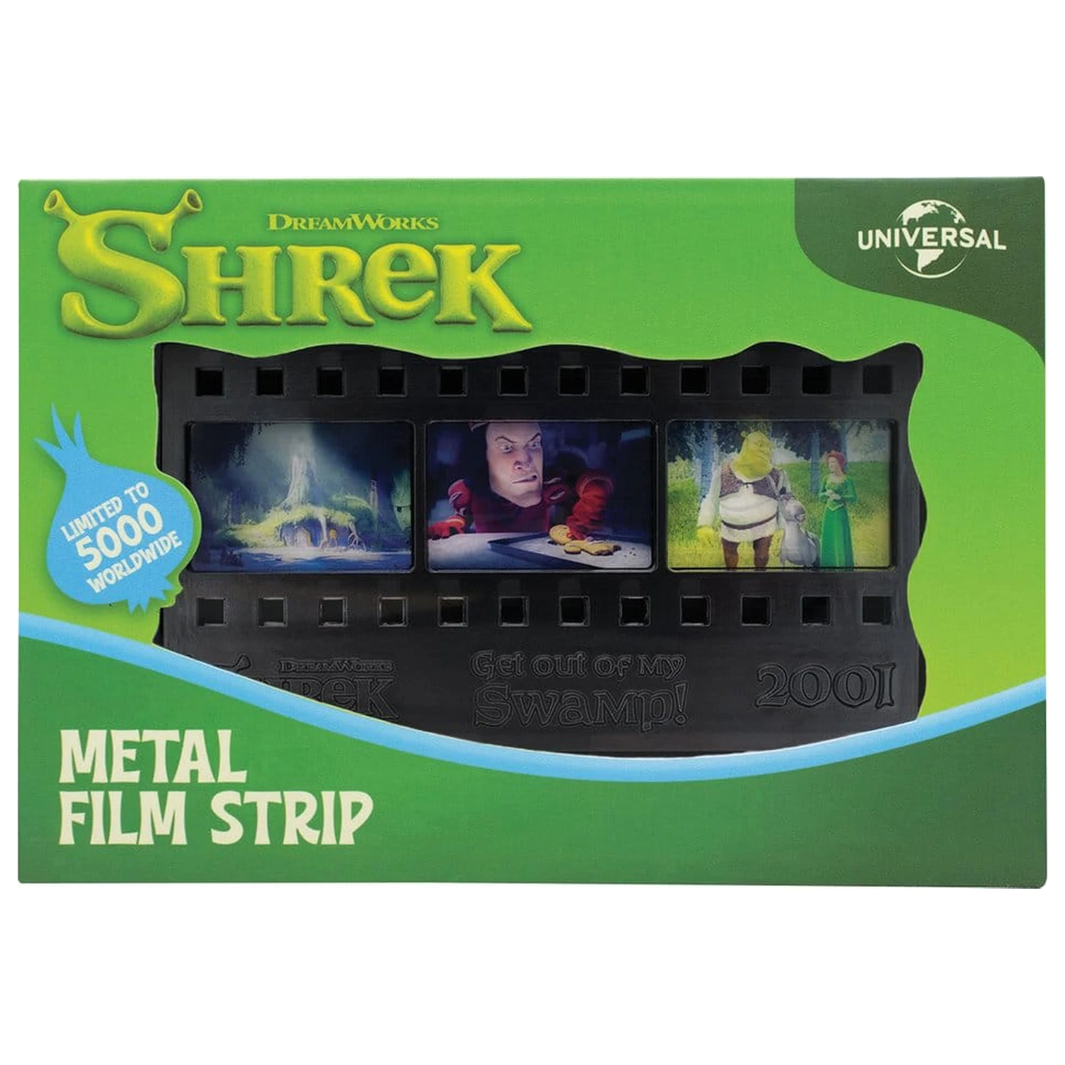 Shrek replika kovový filmový pásik limitovaná edícia 12 cm produktová fotografia