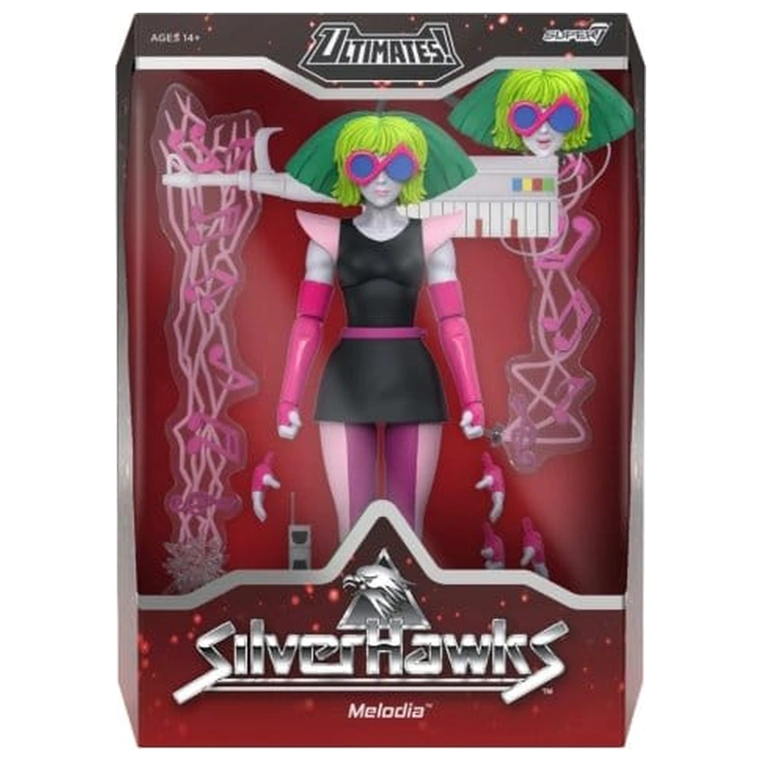 Silverhawks Ultimates akčná figúrka Wave 07 Melodia (Toon) produktová fotografia
