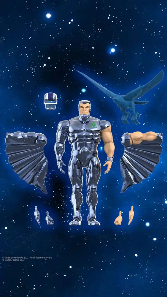 SilverHawks Ultimates Action Figúrka Steelwill (Játék Verzió Vákuumfém) 18 cm termékfotó