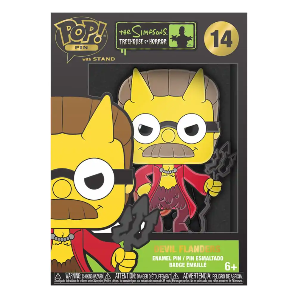 Simpsons Horror Loungefly POP! Smaltovaný odznak Devil Flanders 10 cm produktová fotografia