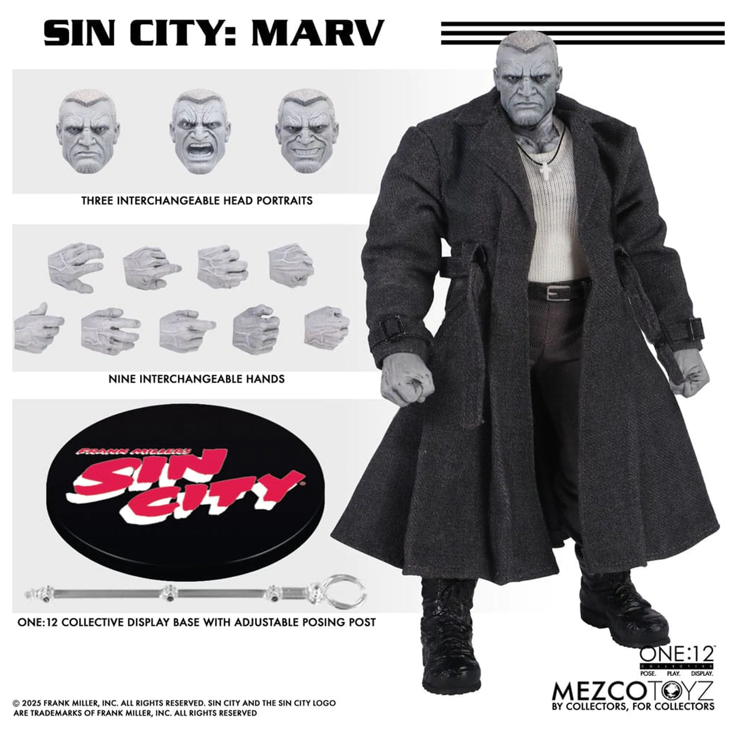 Sin City akčná figúrka 1/12 Marv 17 cm produktová fotografia