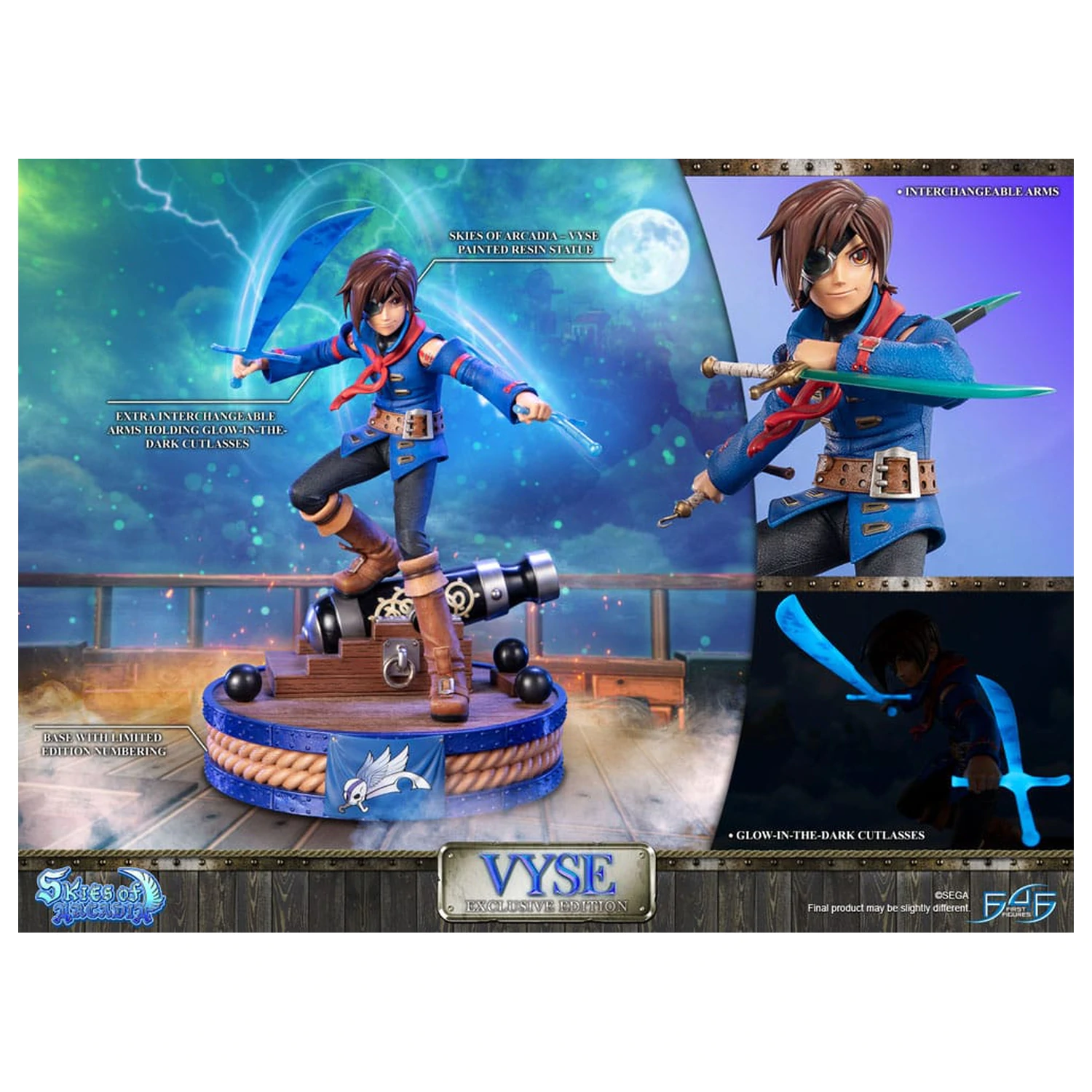 Skies of Arcadia Socha Vyse Exclusive Edition 31 cm produktová fotografia
