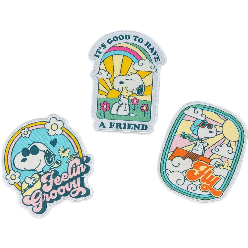 Snoopy 3-dielna sada nášiviek produktová fotografia