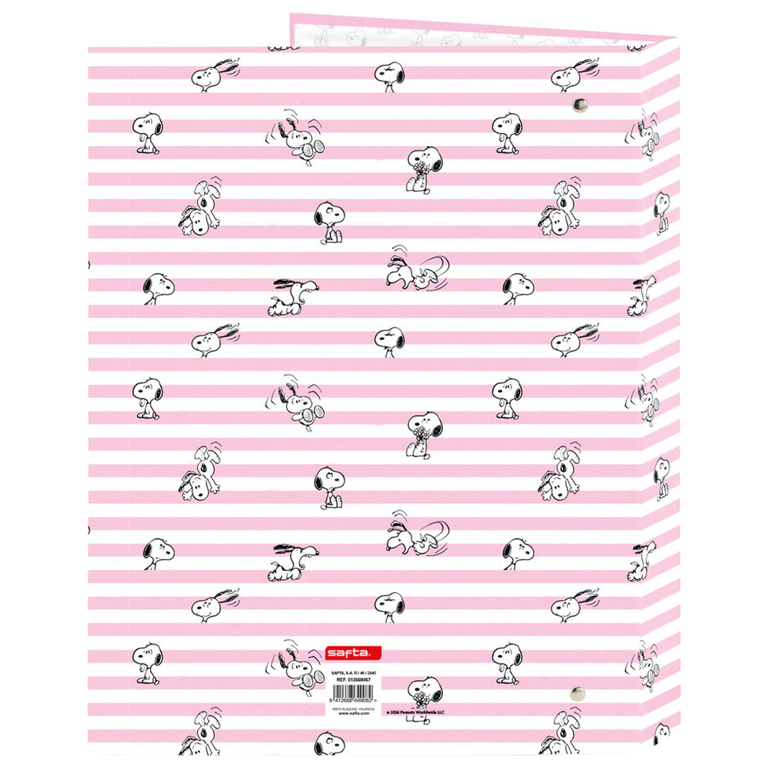 Snoopy A4 kartónový 4-krúžkový zakladač produktová fotografia